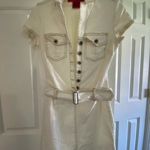 Hot Kiss Fitted Jean Dress